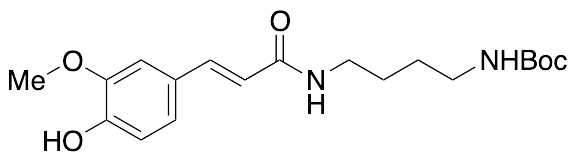N-[4-[[3-(4-Hydroxy-3-methoxyphenyl)-1-oxo-2-propen-1-yl]amino]butyl]carbamic Acid 1,1-Dimethylethyl Ester - image 1