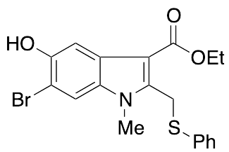 6-Bromo-5-hydroxy-1-methyl-2-[(phenylthio)methyl]-1H-indole-3-carboxylic Acid Ethyl Ester - image 1