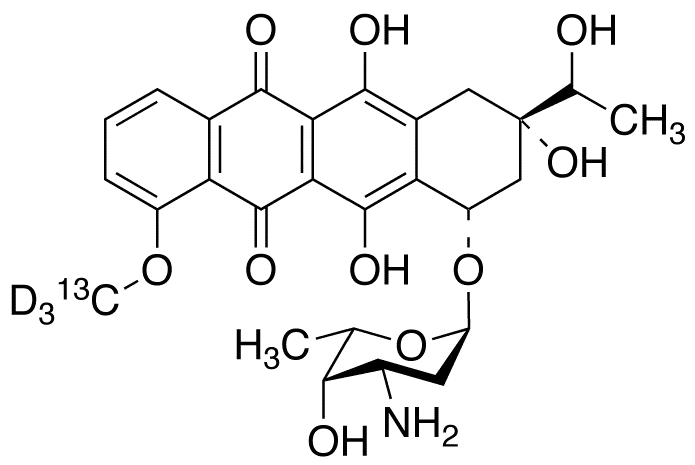 Daunorubicinol-13C,d3 (mixture of diastereomers) - image 1