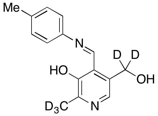 5-Hydroxy-6-methyl-4-[[(4-methylphenyl)imino]methyl]-3-pyridinemethanol-d5 - image 1