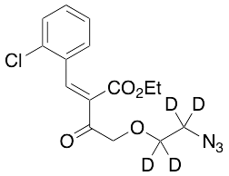 Ethyl (2-Azidoethoxy)aceto-2-(2-chlorophenylmethlene)acetate-d4 - image 1