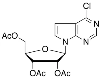 6-Chloro-7-deaza-9-(2’,3’,5’-tri-O-acetyl-Beta-D-ribofuranoysyl)purine - image 1