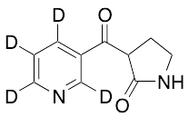 3-(Nicotinoyl-2,4,5,6-d4)-2-pyrrolidinone - image 1