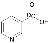 Nicotinic Acid-13C1 (~1% unlabeled) - image 1