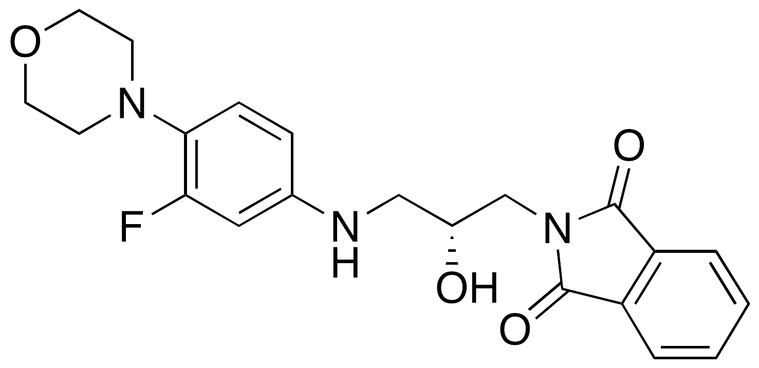 N-(3-Phthalimido-2-(R)-hydroxypropyl)-3-fluoro-4-(morpholinyl)aniline - image 1