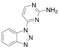 4-(1H-1,2,3-benzotriazol-1-yl)pyrimidin-2-amine - image 1
