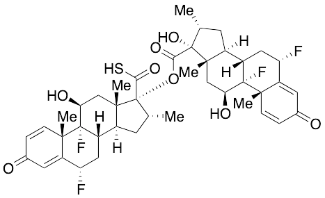 21-Thiocarboxylic Acid Fluticasone Dimer Impurity - image 1