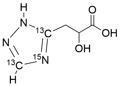 1,2,4-Triazolyl-3-lactic acid-13C2-15N - image 1