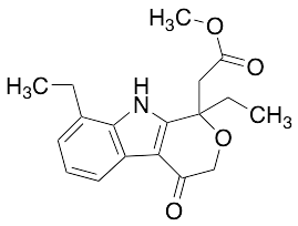 1,8-Diethyl-1,3,4,9-tetrahydro-4-oxo-pyrano[3,4-b]indole-1-acetic Acid Methyl Ester - image 1