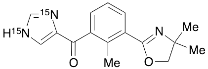 [3-(4,5-Dihydro-4,4-dimethyl-2-oxazolyl)-2-methylphenyl]-1H-imidazol-5-yl-methanone-15N2 - image 1