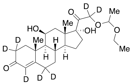 (11b)-21-(1-Ethoxyethoxy)-11,17-dihydroxy-pregn-4-ene-3,20-dione-d7 - image 1