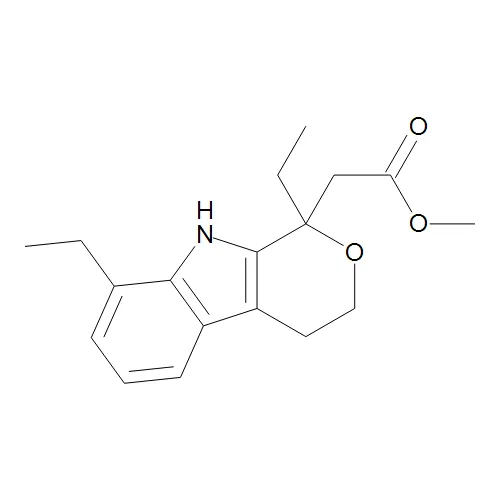 1,8-Diethyl-1,3,4,9-tetrahydro-pyrano[3,4-b]indole-1-acetic Acid Methyl Ester - image 1