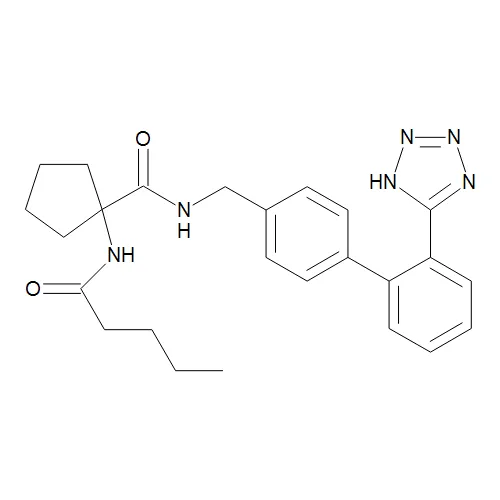 1-[(1-Oxopentyl)amino]-N-[[2'-(2H-tetrazol-5-yl)[1,1'-biphenyl]-4-yl]methyl]-cyclopentanecarboxamide - image 1