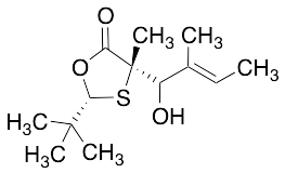 (2R,4S)-2-(1,1-Dimethylethyl)-4-[(2E)-1-hydroxy-2-methyl-2-buten-1-yl]-4-methyl-1,3-oxathiolan-5-one - image 1