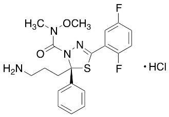 (2S)-2-(3-Aminopropyl)-5-(2,5-difluorophenyl)-N-methoxy-N-methyl-2-phenyl-1,3,4-thiadiazole-3(2H)-carboxamide Hydrochloride - image 1