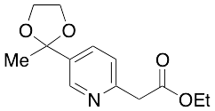Ethyl 2-[5-(2-Methyl-1,3-dioxolan-2-yl)-2-pyridyl]acetate - image 1