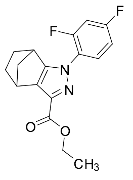 Ethyl 1-(2,4-Difluorophenyl)-4,5,6,7-tetrahydro-4,7-methano-1H-indazole-3-carboxylate - image 1