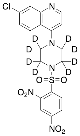 7-Chloro-4-[4-[(2,4-dinitrophenyl)sulfonyl]-1-piperazinyl]quinoline-d8 - image 1
