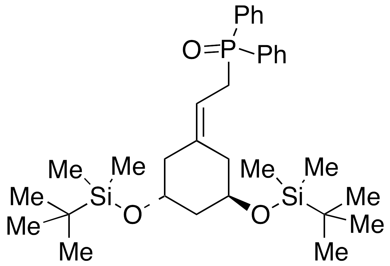 (3R-trans)-[2-[3,5-Bis[[(1,1-dimethylethyl)dimethylsilyl]oxy]cyclohexylidene]ethyl]diphenyl-phosphine Oxide - image 1