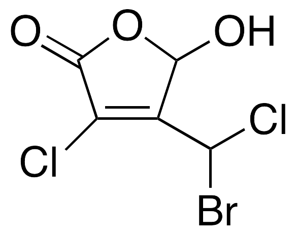 4-(Bromochloromethyl)-3-chloro-5-hydroxy-2(5H)-furanone (Mixture of Diastereomers) - image 1