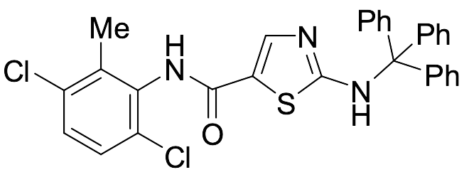 N-(3,6-Dichloro-2-methylphenyl)-2-(tritylamino)thiazole-5-carboxamide - image 1