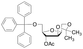 4-O-Acetyl-2,5-anhydro-1,3-O-isopropylidene-6-trityl-D-glucitol - image 1
