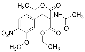 2-(Acetylamino)-2-[(3-methoxy-4-nitrophenyl)methyl]-propanedioic Acid 1,3-Diethyl Ester - image 1