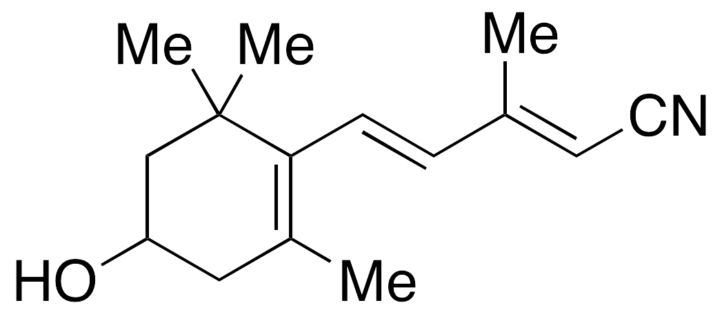 (2E,4E)-3-Methyl-5-(4-hydroxy-2,6,6-trimethyl-1-cyclohexen-1-yl)-2,4-pentadienenitrile - image 1