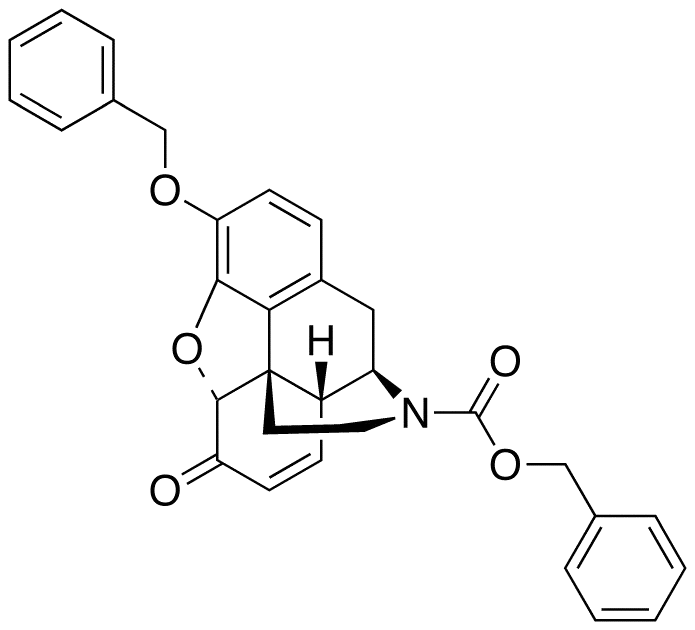 6-Dehydro-N-desmethyl-N-(phenylmethoxy)carbonyl-3-O-benzyl Morphine - image 1
