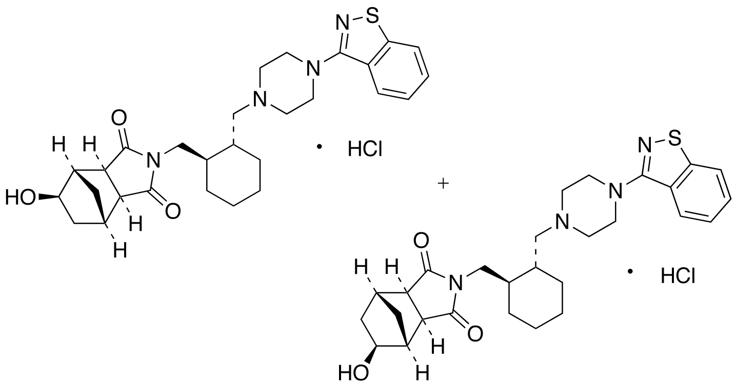 5Beta/6Beta-Hydroxy Lurasidone Hydrochloride(Mixture of Diastereomers) - image 1