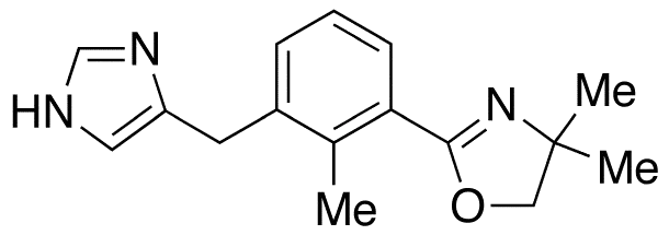 4,5-Dihydro-2-[2-methyl-3-(1H-imidazol-5-ylmethyl)phenyl]-4,4-dimethyl-oxazole - image 1