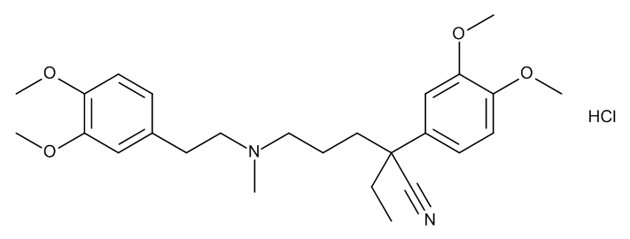 a-Ethyl-a-(1-demethylethyl)-Verapamil Hydrochloride - image 1