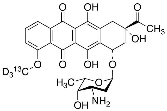 Daunorubicin-13C,d3 (>85%) - image 1