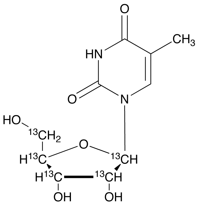 5-Methyluridine-1',2',3',4',5'-13C5 - image 1