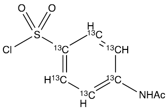 4-N-Acetylaminobenzene-13C6-sulfonyl Chloride - image 1