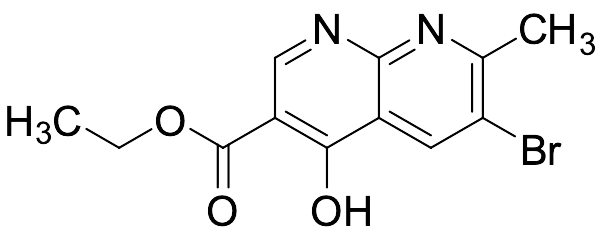 Ethyl 6-Bromo-4-hydroxy-7-methyl-1,8-naphthyridine-3-carboxylate - image 1