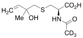 (R,S)-N-Acetyl-S-(2-hydroxy-2-methyl-3-buten-1-yl)-L-cysteine-d3 (90%) - image 1