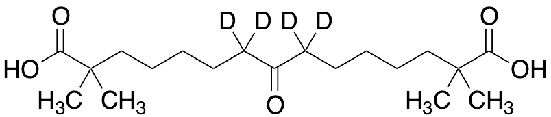 2,2,14,14-Tetramethyl-8-oxopentadecanedioic Acid-d4 - image 1