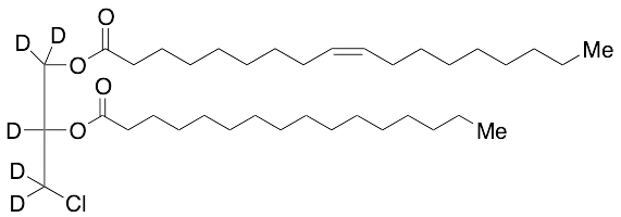 rac-2-Palmitoyl-1-oleoyl-3-chloropropanediol-d5 - image 1