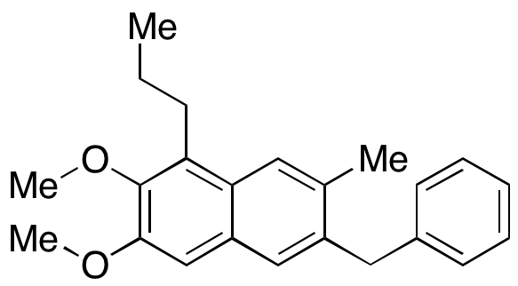 2,3-Dimethoxy-7-methyl-6-(phenylmethyl)-1-propylnaphthalene - image 1