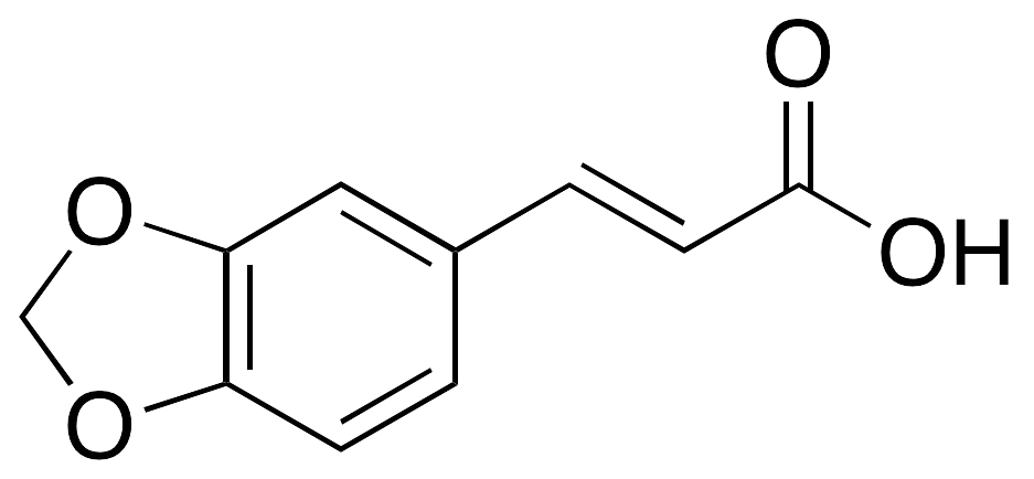 (2E)-3-(1,3-Benzodioxol-5-yl)-2-propenoic Acid - image 1