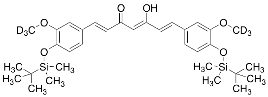 Di-(tert-Butyl-dimethylsilyl) Curcumin-d6 - image 1