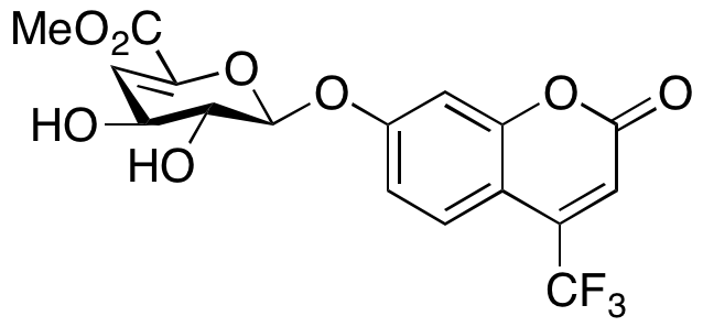 4-Trifluoromethylumbelliferyl (4’-Deoxy-4’,5’-didehydro)-Beta-D-glucuronide Methyl Ester - image 1
