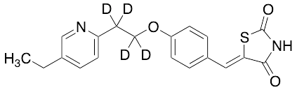 5-[[4-[2-(5-Ethyl-2-pyridinyl)ethoxy-d4]phenyl]methylene]-2,4-thiazolidinedione - image 1