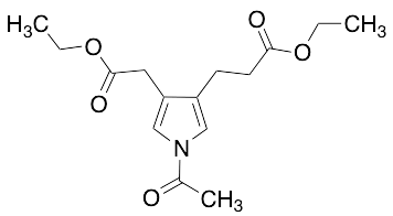 Ethyl 3-(1-Acetyl-4-(2-ethoxy-2-oxoethyl)-1H-pyrrol-3-yl)propanoate - image 1