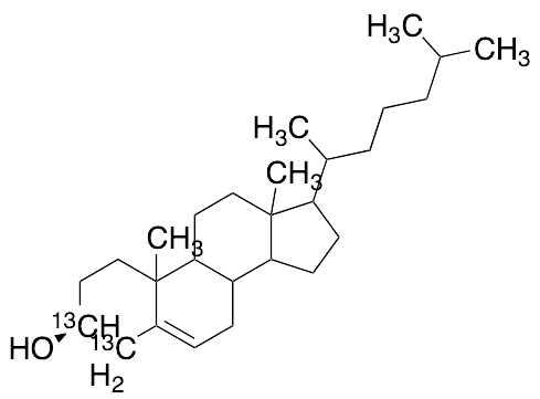 Cholesterol-3,4-13C2 - image 1