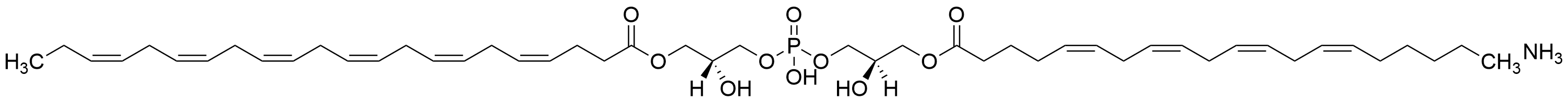 (2R)-2-Hydroxy-3-((hydroxy((R)-2-hydroxy-3-(((5Z,8Z,11Z,14Z)-icosa-5,8,11,14-tetraenoyl)oxy)propoxy)phosphoryl)oxy)propyl (4Z,7Z,10Z,13Z,16Z,19Z)-docosa-4,7,10,13,16,19-hexaenoate, Ammonia Salt - image 1
