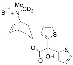 (1R,3S,5S)-3-(2-Hydroxy-2,2-di(thiophen-2-yl)acetoxy)-8,8-dimethyl-d3-8-azabicyclo[3.2.1]oct-6-en-8-ium Bromide - image 1