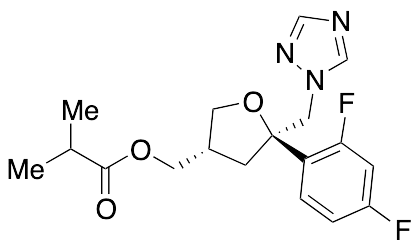 (3S,5R)-[(1H-1,2,4-Triazol-1-yl)-methyl-5-(2,4-difluorophenyl)tetrahydrofuran-3-yl]methyl Isobutyrate - image 1