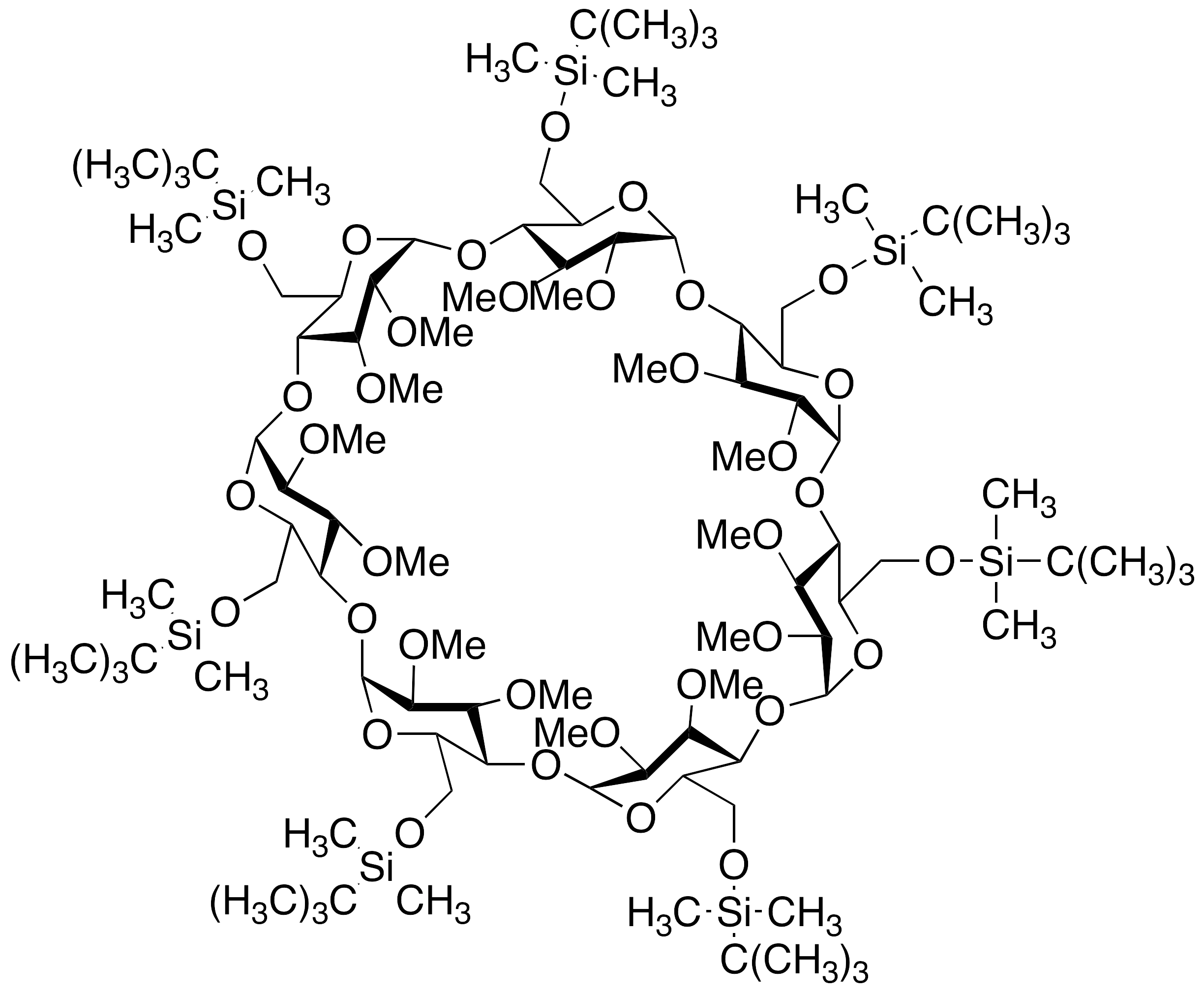 Heptakis(2,3-di-O-methyl-6-O-tert-butyldimethylsilyl)-Beta-cyclodextrin - image 1